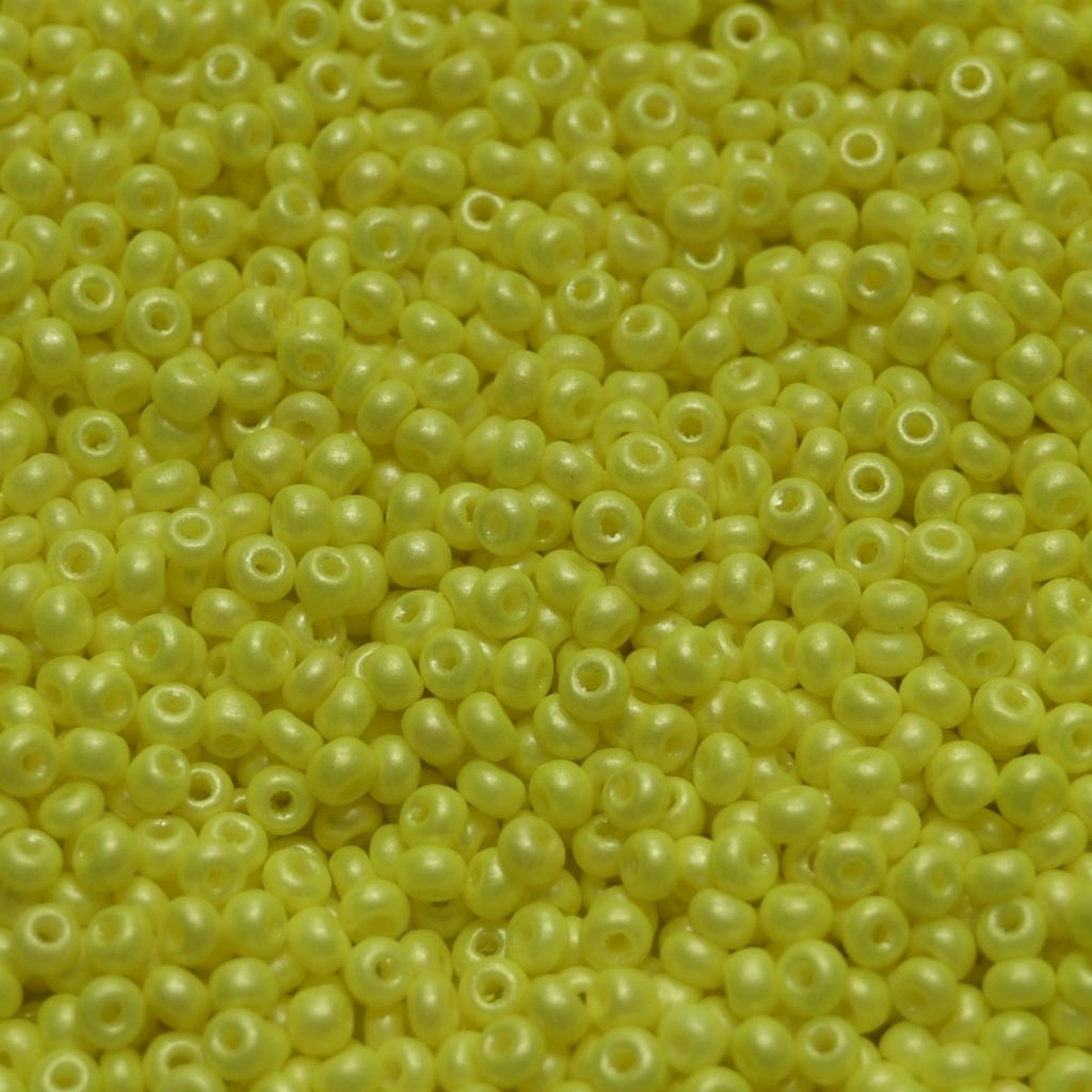 Miçanga 9/0  = 2,6 mm Cintilante Amarelo Limão Preciosa / Jablonex