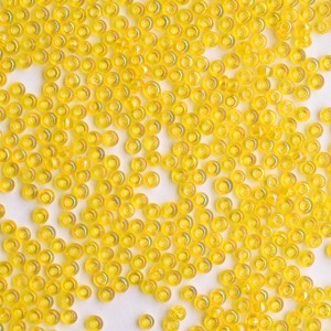 Miçanga 9/0 = 2,6 mm Transparente Irizado Especial Amarelo Preciosa / Jablonex