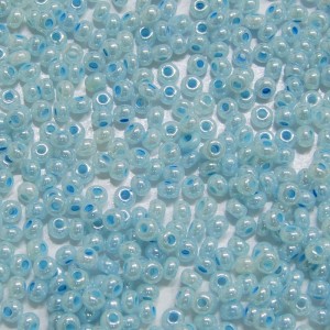Miçanga 9/0 = 2,6 mm perolizada azul Preciosa / Jablonex