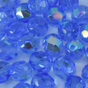 Cristal 8 mm Transparente Irizado Azul Anil 708469
