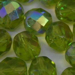 Cristal 12 mm Transparente Irizado Verde Oliva 711728
