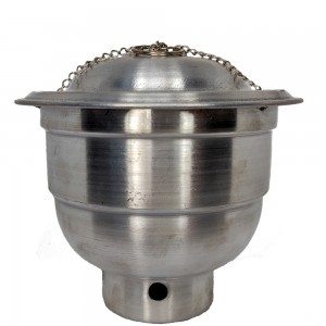 Turibulo Alumínio para defumação Pequeno 8,5 x 10 cm - 1 Unidade